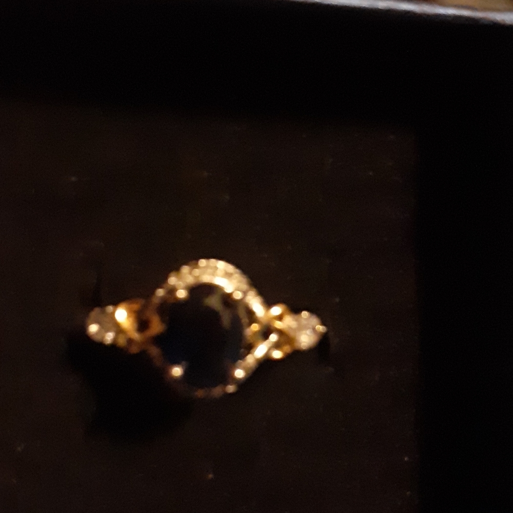 NWOT 925 STERLING SILVER blue sapphire